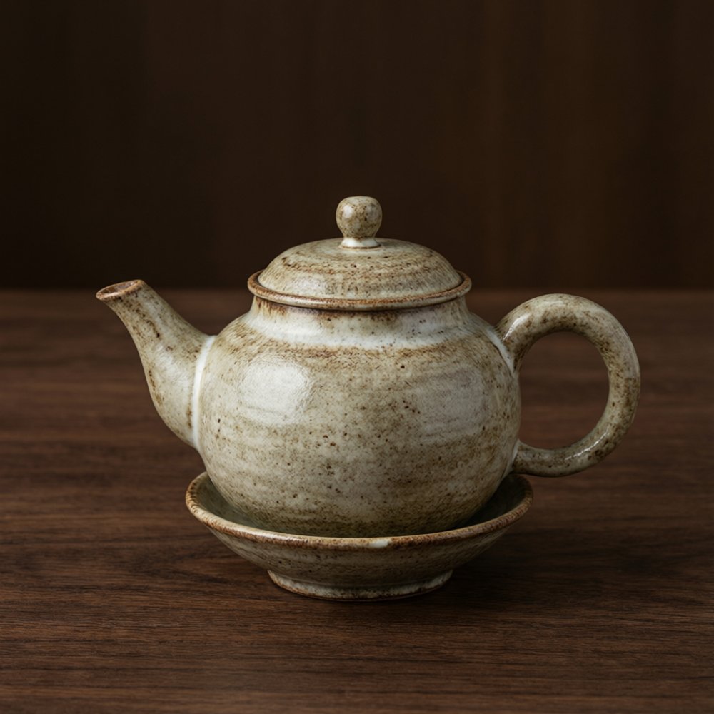 「听雨」柴烧侧把壶 280ml