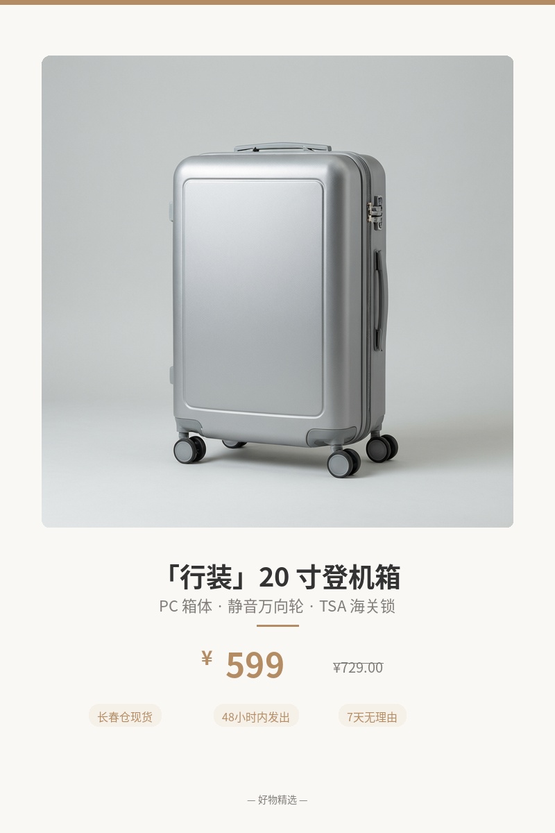 「行装」20 寸登机箱 细节图 1
