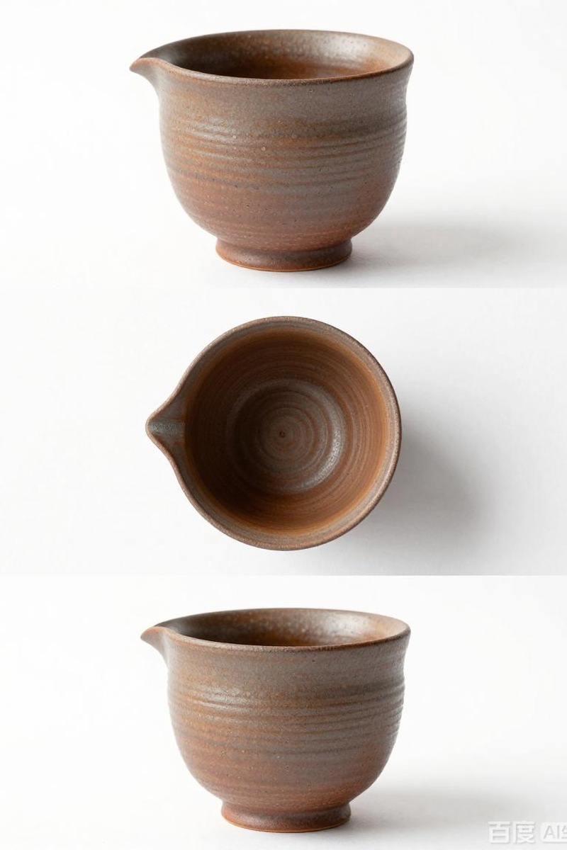 「一隅」粗陶公道杯 细节图 1
